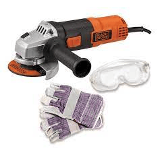 Promo B&d Pulidora 41/2 G720b3+ Gafas+guantes+estuche+10 Dis 1