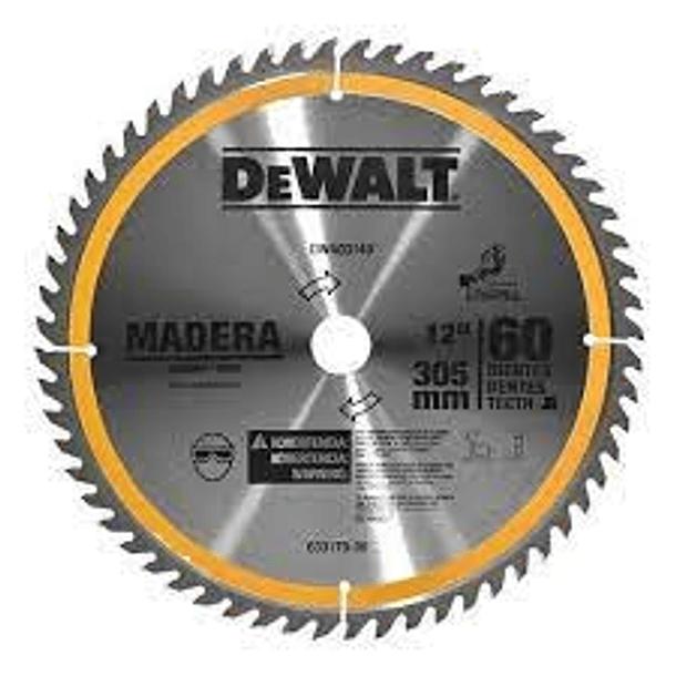 DISCO SIERRA CIRCULAR DEWALT 12 X 60 DTE DWA03140