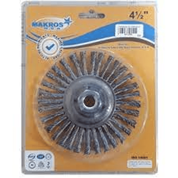 GRATA CIRCULAR TRENZADA MAKROS MULTI-EJE 1/4 X 4 1/2 GMK 0055