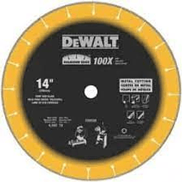 Disco Diamantado Segmentado Dewalt 14  Dw8500 Para Metales 