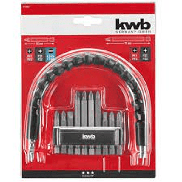 Jgo Puntas Magneticas Kwb Con Barra Flexible 10pzas 49113990