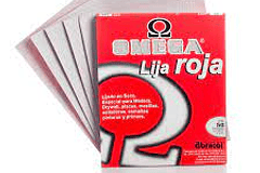 Lija  120  Omega Roja Caja Por 50  Unidades
