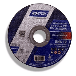 DISCO NORTON FINO 41/2 X 1.2 INOX