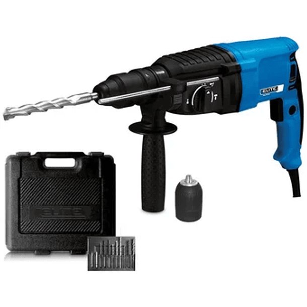 TALADRO ELITE ROTOMARTILLO SDS PLUS REF.RM7024  3.1JOULES 720W VV+SET BROCAS RM70