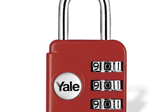 Candado Yale Yp1 Rojo Combinación