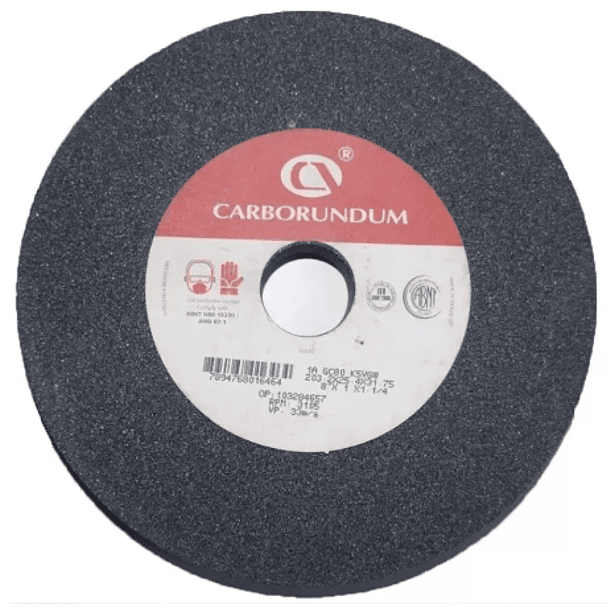 PIEDRA ESMERIL CARBORUNDUM 6 X 1 A-24 GRIS 66253141231