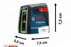 Nivel Láser verdes Bosch GLL 2-12 G alcance 12m 
