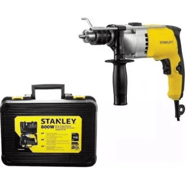 PROMO TALADRO PERC STANLEY 1/2 800WTS+CAJA PLAS+36 ACC STDH8013KA-B3