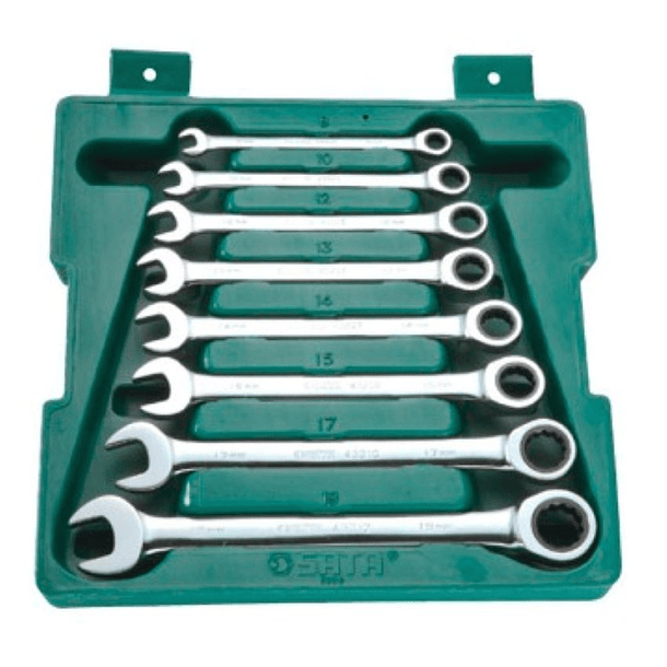 JGO LLAVES MIXTAS RATCHET SATA  8-19 MM 8PZAS ST08008SJ
