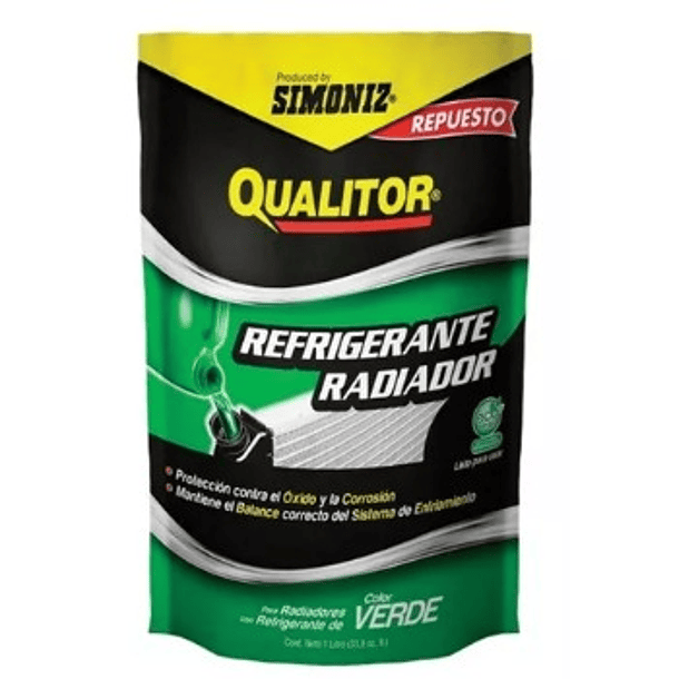 REFRIGERANTE SIMONIZ QUALITOR 1LT  VERDE REPUESTO