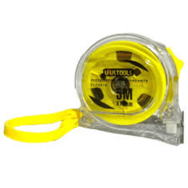 FLEXOMETRO UYUSTOOLS TRANSPARENTE 5M X 16 FLT5X25 1