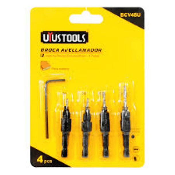 BROCA AVELLANADORA UYUSTOOLS 4PCS BCV4SU