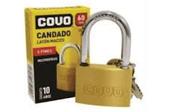 CANDADO COVO LATON MACIZO 60MM CV-HL166-60MM