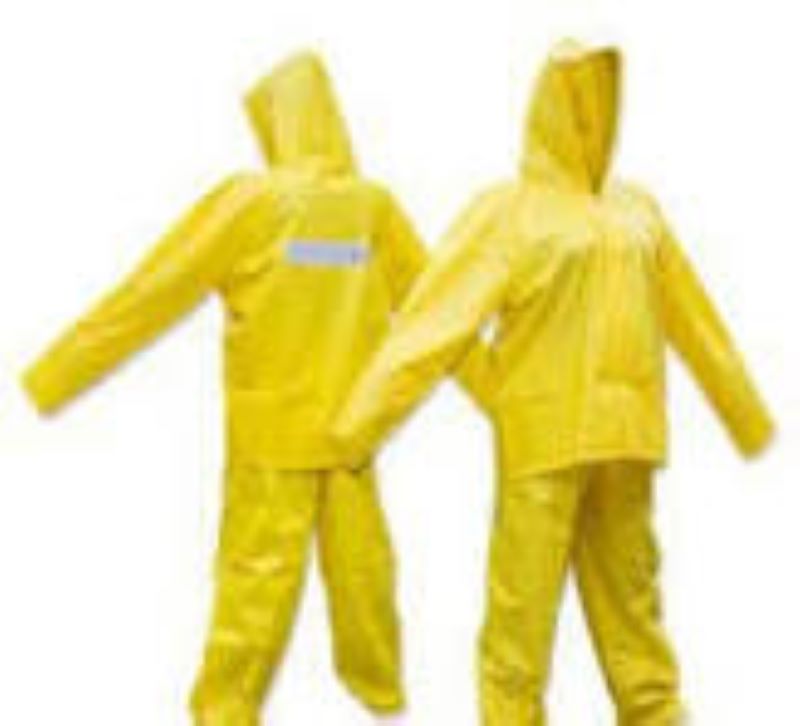 IMPERMEABLE AMARILLO T-M CAL18 C/REFLECTIVO CIERRE VELCRO Y