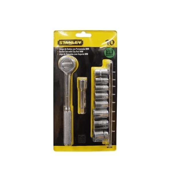 JGO COPAS STANLEY CUAD 3/8 3/8-3/4 10 PZAS 86-219 1