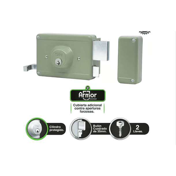 CERRADURA YALE 106-60 DERECHA  0003042 2