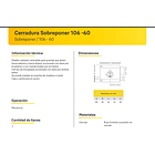 CERRADURA YALE 106-60 DERECHA  0003042 3