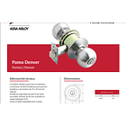 CERRADURA PHILLIPS POMO DENVER ALCOBA 0006746 1