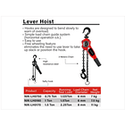 DIFERENCIAL DE PALANCA NIKATO1.5 TON X 1.5 MTS NIK-LH0170 2