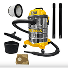 ASPIRADORA UYUSTOOLS POLVO/LIQUIDO  METALICA 30L ASP30LM 1