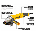 PULIDORA DEWALT 4 1/2 1500W 11000 RPM DWE4315-B3 / GATILLO 3