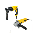 PROMO DEWALT TALADRO ROTO/D25133K 820W + PULIDORA 4 1/2 DWE4212 D25133K-B3L 2