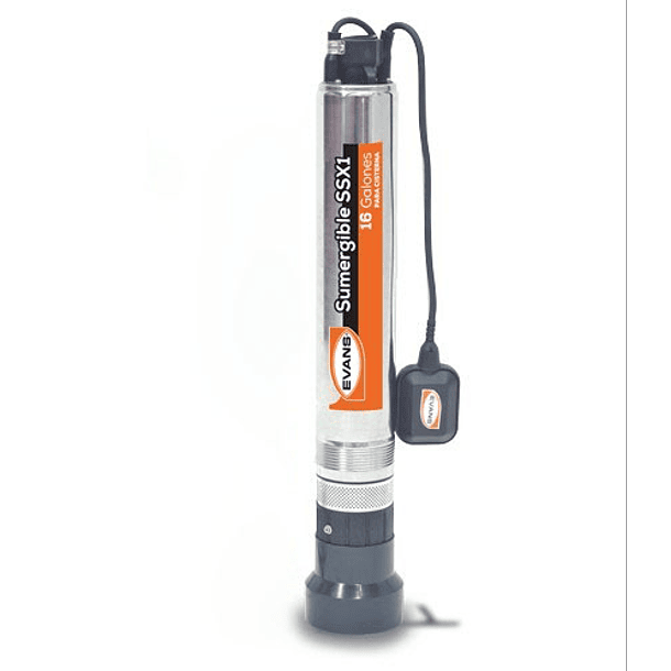 ELECTROBOMBA EVANS T/LAPICERO 1HP INOX 110V SSX1ME100F2C 1