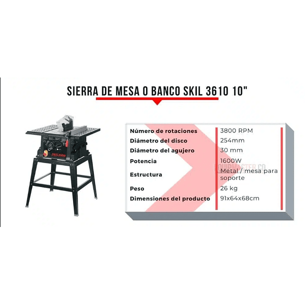 SIERRA MESA / BANCO SKIL 10