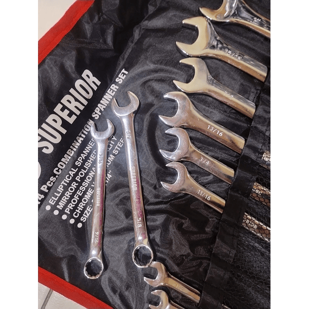 JGO LLAVES MIXTAS SUPERIOR 3/8 - 1 1/4 14PCS JMCP38114 1