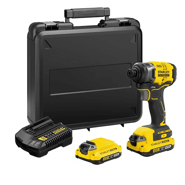 ATORNILLADOR INAL IMPÁCTO STANLEY  BRUSHLESS +2BAT 5AMP +CARGADOR SBI810D2K-B3 1