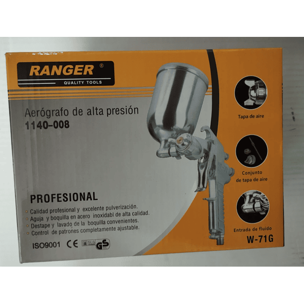 AEROGRAFO RANGER W-71G 45-60 PSI 1140008 2