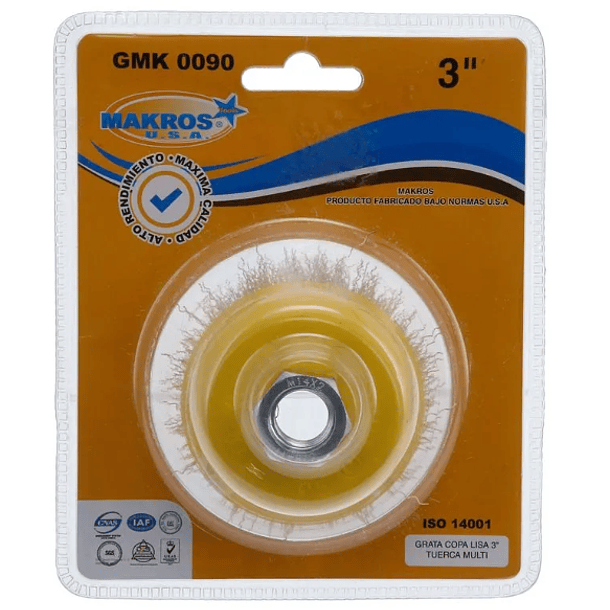 GRATA COPA LISA MAKROS 5/8/14MM X 3 MULTI-EJE GMK 0090 3