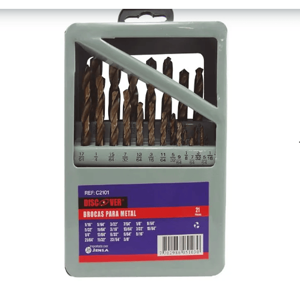 JGO BROCAS HSS HOPEX 1/16-3/8 21PZAS  HX9411-21