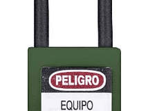 CANDADO YALE BLOQUEO VERDE DIELECTRICO ARCO CORTO 0001167