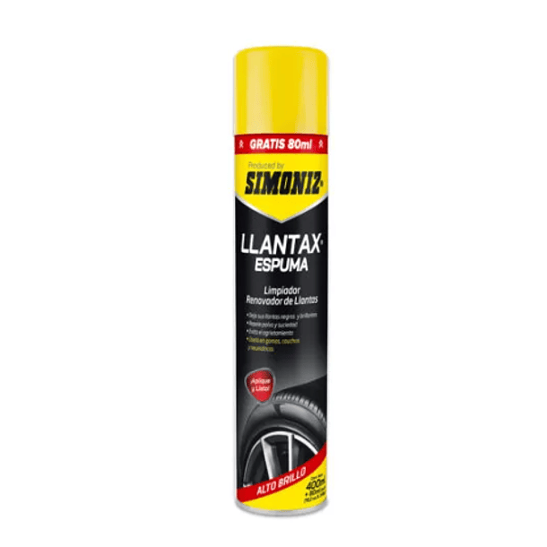 RENOVADOR LLANTAS LLANTAX SIMONIZ ESPUMA 400ML 108039