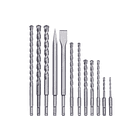 JGO EINHELL BROCAS Y CINCELES SDS PLUS X 12 PZAS 2