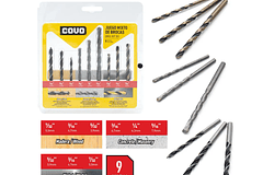 JGO BROCAS COVO MIXTO MADERA/METAL/CONCRETO X 9PZAS CV-DB-3