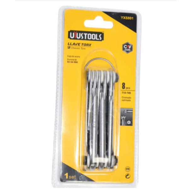JGO LLAVES TORX UYUSTOOLS 8 PZAS T/NAVAJA T10-T15 YXS801 3