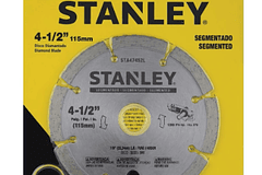 DISCO DIAMANTADO SEGMENTADO STANLEY 4 1/2