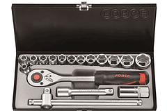 JGO COPAS FORCE CUAD 1/2 17PCS 6PT 5/16-1