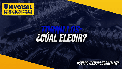 ⚙️ Tornillos: ¿cuál elegir?