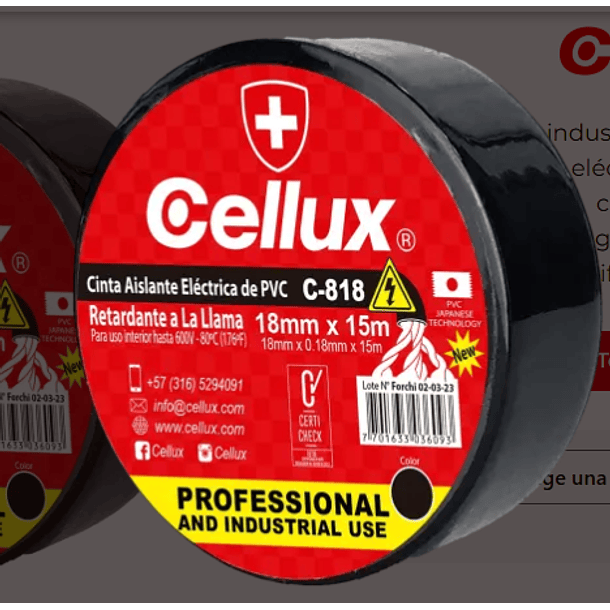 CINTA  AISLANTE CELLUX GRANDE 2