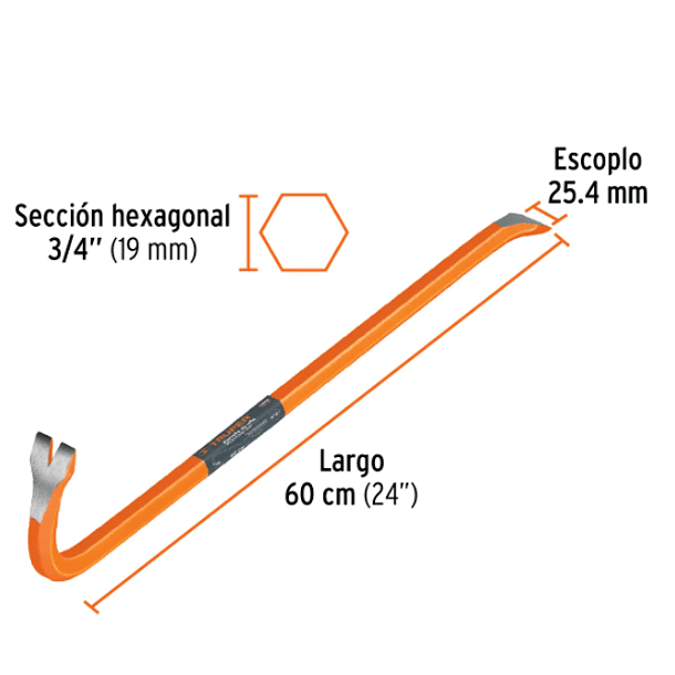 PALANCA PATE CABRA TRUPER 3/4 X 60 CMS BU-60 10856 2