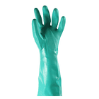 GUANTE SUPERIOR DE NITRILO VERDE TALLA L (PAR) # 9 2