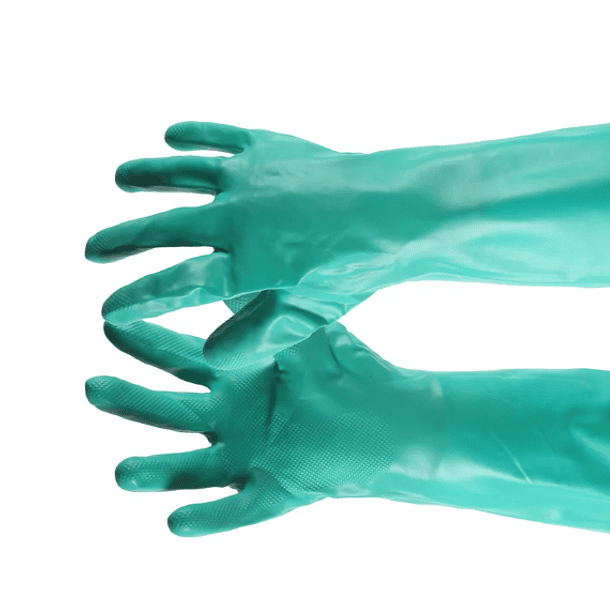 GUANTE SUPERIOR DE NITRILO VERDE TALLA L (PAR) # 9 3