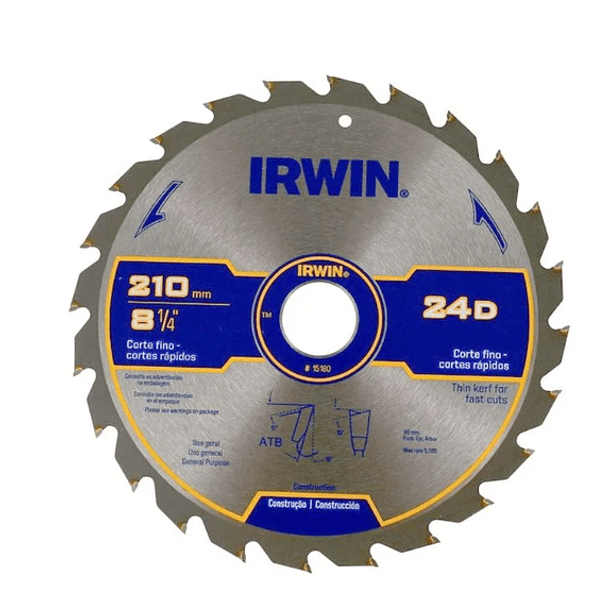 DISCO SIERRA CIRCULAR IRWIN 8 1/4 X 24 15180