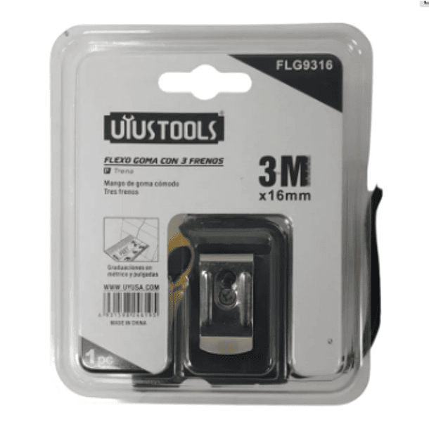 FLEXOMETRO UYUSTOOLS ENCAUCHETADO 3M X 16MM FLG9316 2