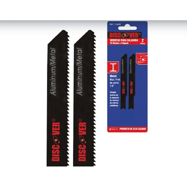 CUCHILLA CALADORA DISCOVER JGO 2 PZA M/FERROSOS-LAM 495021900
