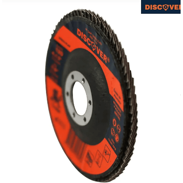 DISCO FLAP LIJA CARBORUNDUM 4 1/2 # 120 2