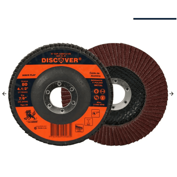 DISCO FLAP LIJA DISCOVER 4 1/2 # 80 508012100 1